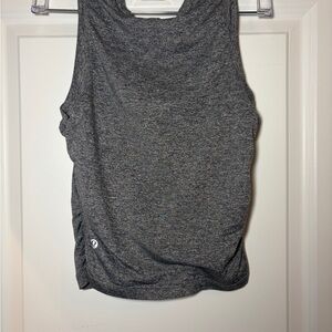 Lululemon License To Train Fitted Heather Gray Tank